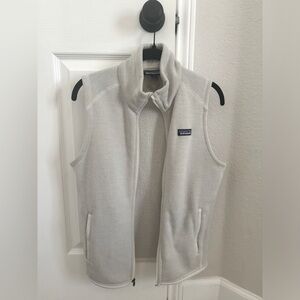 Cream patagonia sweater vest, size small